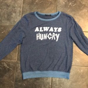 NWOT Wildfox Always Hungry pullover Size M
